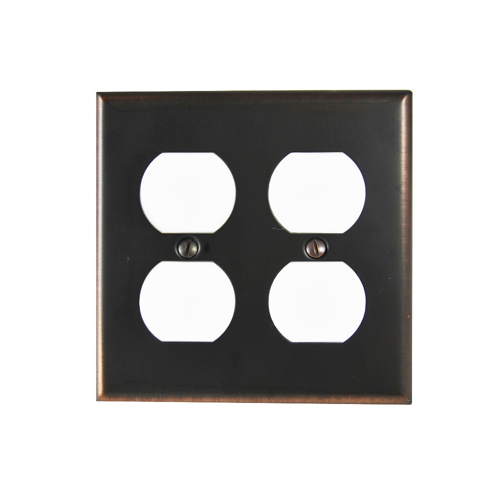 Residential Essentials 10823VB Double Receptacle Switch Plate, Venetian ...